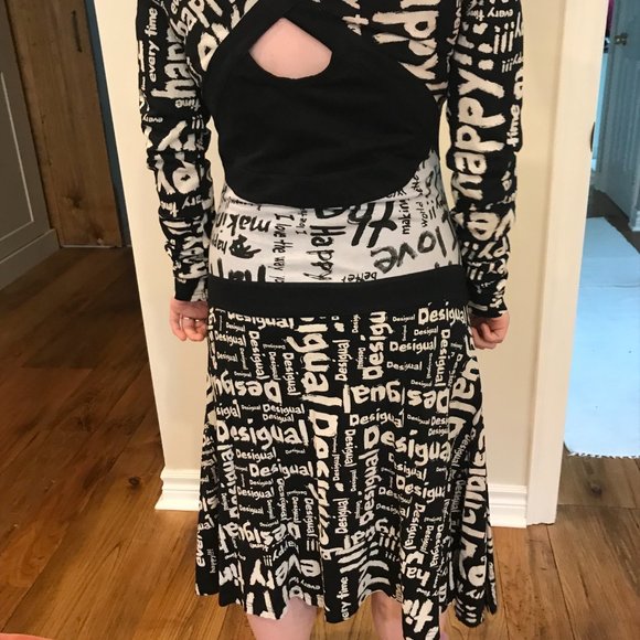 Long sleeved DESIGUAL cotton dress - Picture 6 of 10